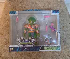 Boss Fight Studio Saurozoic Warriors Ceratopsian Guard 6" Figure New