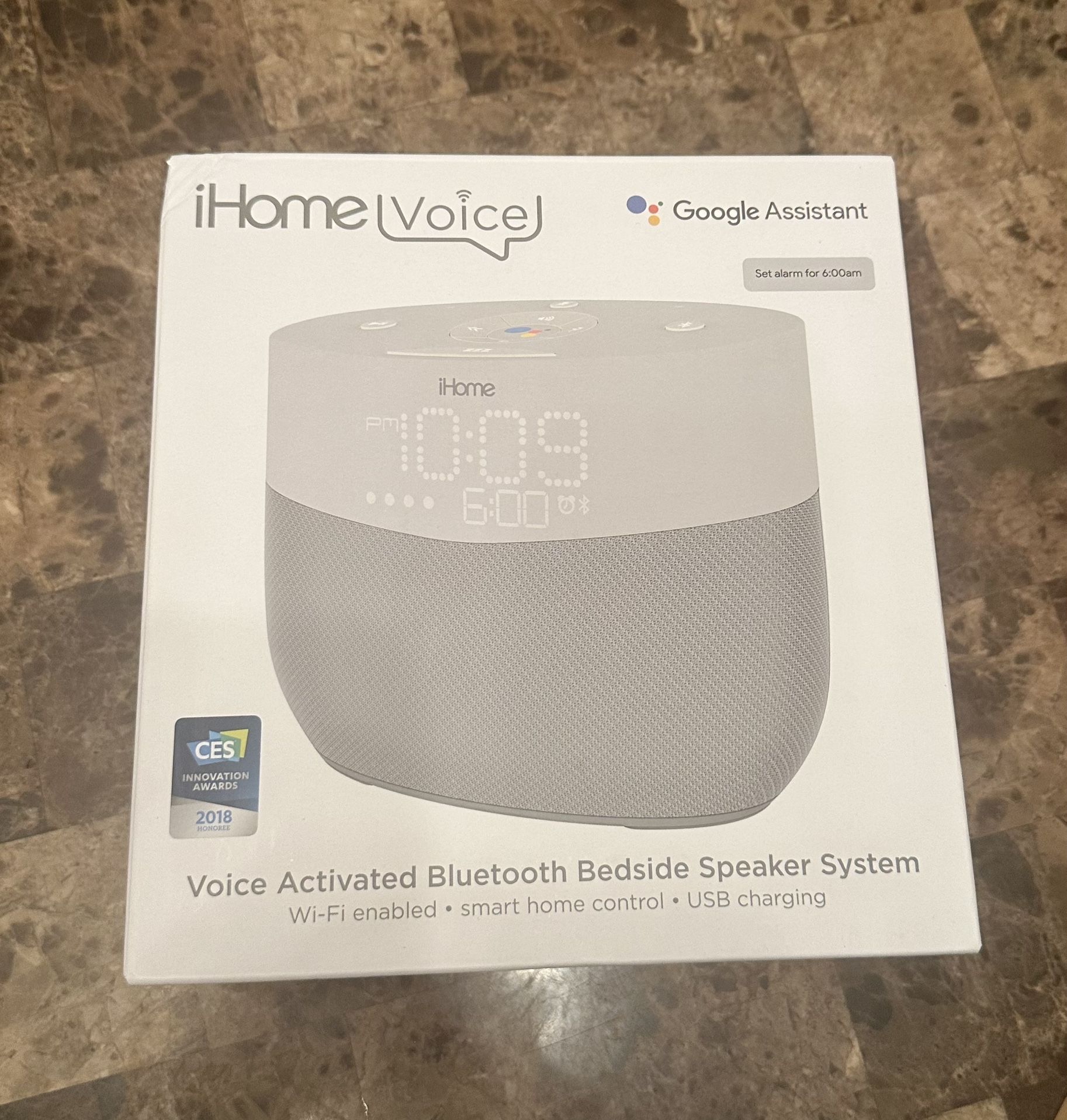 iHome Google Bluetooth Speaker/ Alarm Clock