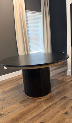 Black Round Dining Table - Retail $550