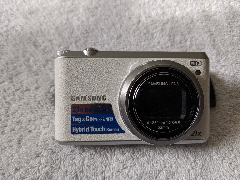 Samsung WB350 Smart 16.3MP Compact Digital Camera 1080p-White