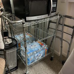Microwave Oven And Cart
