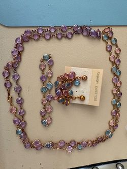 vintage-style bezel-set glass station jewelry