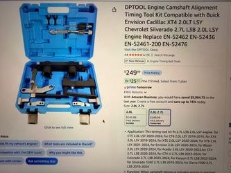 Brand new Engine Camshaft Alignment Timing Tool Kit Compatible Buick Envision Cadillac
