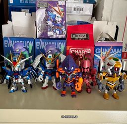 Gundam Evangelion QMSV Blind Box Lot of 5