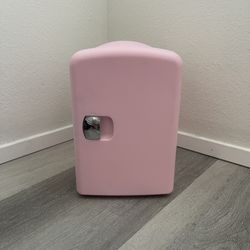 Pink Skincare Mini Fridge