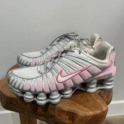 Women's Nike Shox TL Metallic Platinum Pinksicle Pink Foam HV2520-001 sz 8.5