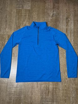 Lululemon Men’s Medium Blue 1/4 Zip Pullover Long Sleeve Athletic Shirt
