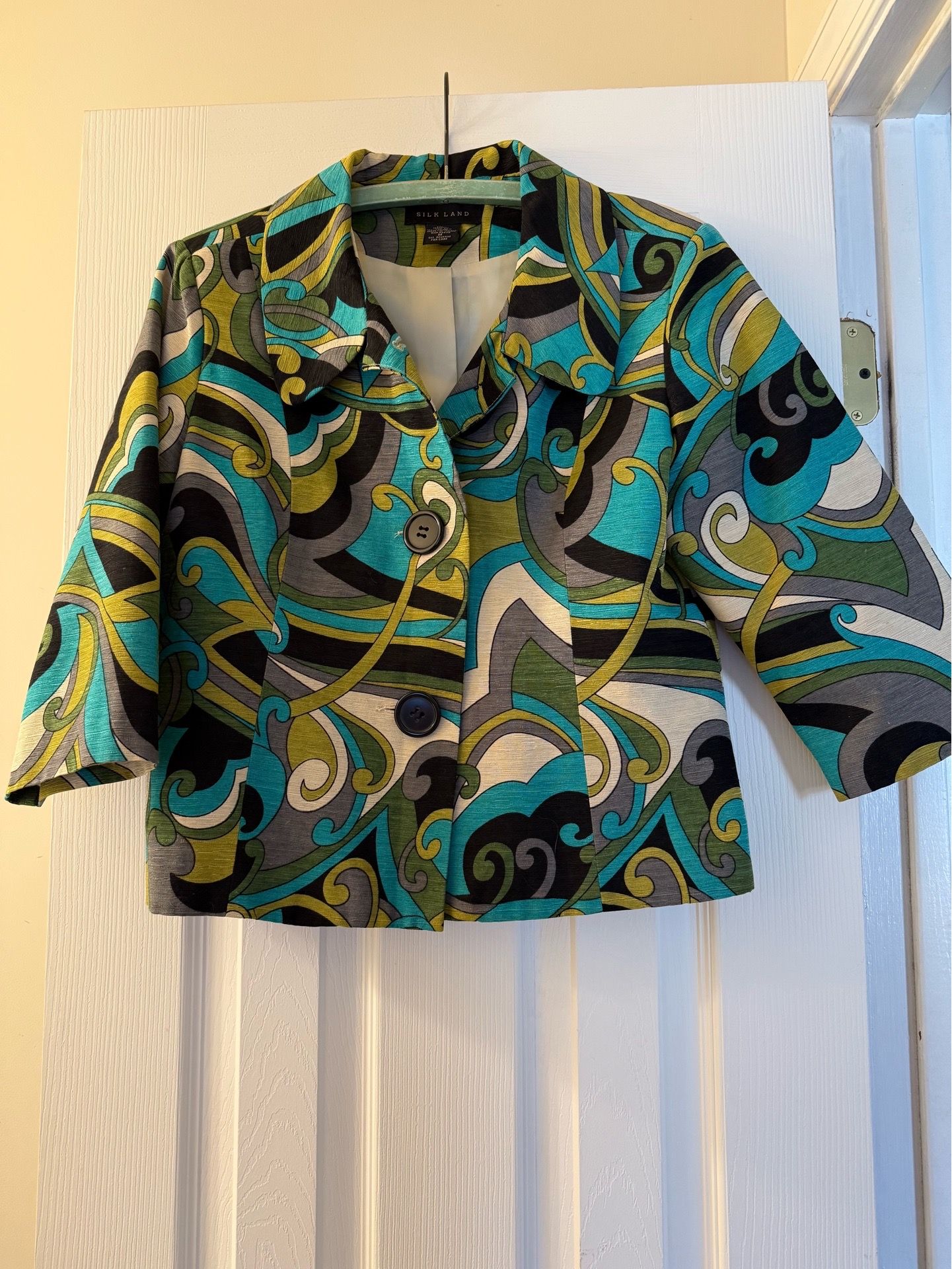 Silk jacket size M