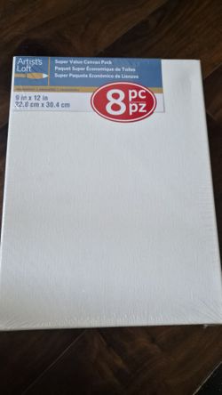 Super Value Canvas Includes 8 canvases
Cotton and fir wood
Titanium acrylic gesso primed