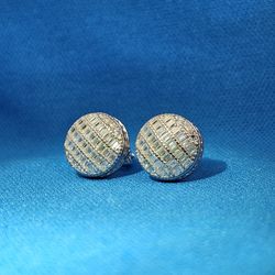 Moissanite 1.25 ctw Circle Earrings 
