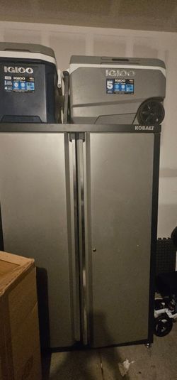 Kobalt Two-Door Metal Storage Cabinet