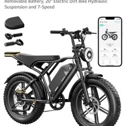 TST R002 1500W - 20” Fat Tires Full Suspension E Bike