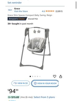 New Graco Swing (Cash Only)