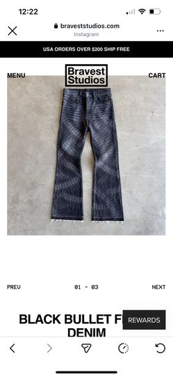 Black Bullet Flare Denim Size 30