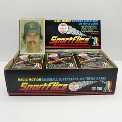 1986 Sportflics Magic Motion Baseball Superstars & Trivia Cards