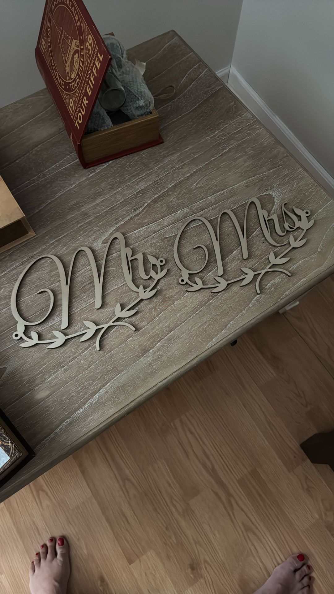 Wooden Mr And Mrs Wedding Decor