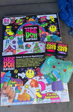 Needoh advent calendar and cool cat LOT