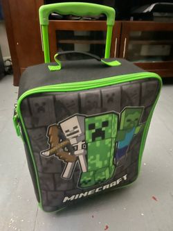 Kids Minecraft luggage