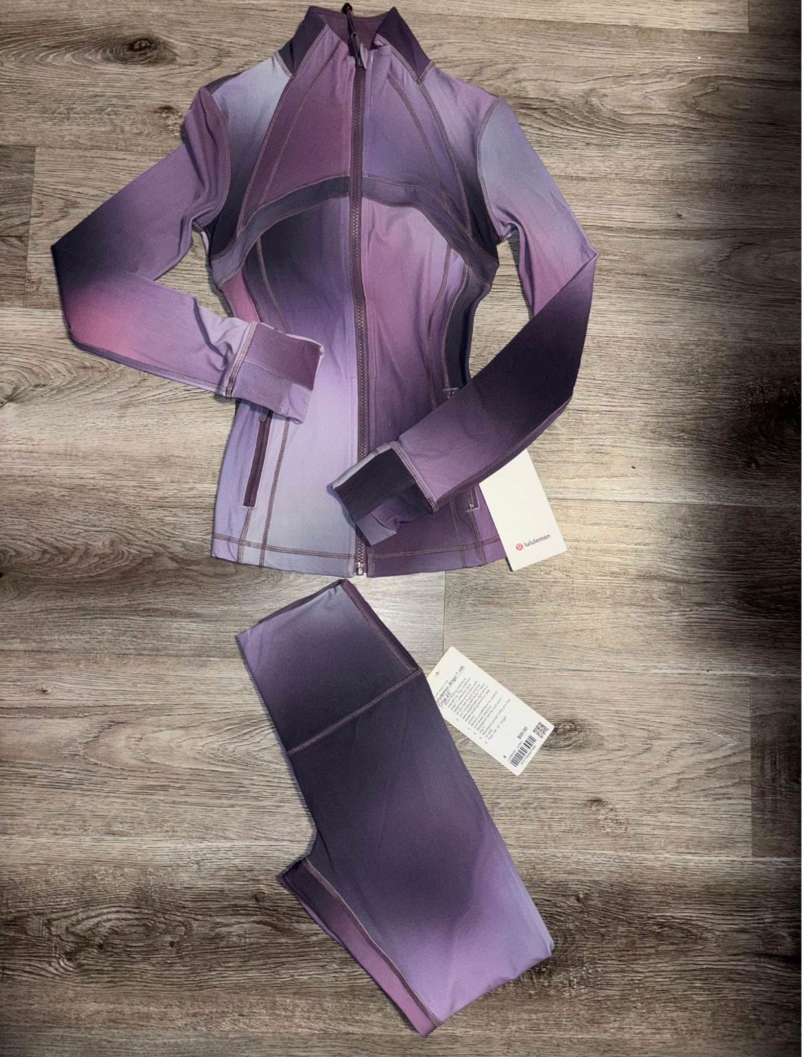 Lululemon 10Piece Bundle – Leggings, Tops & Jackets (Rainbow Colors) Women’s Activewear