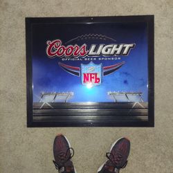 Coors Light NFL Bar Mirror