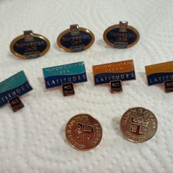 (9) Lapel Pins (7) Norwegian Cruise Pins (2) Crown& Anchor