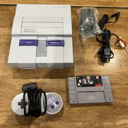 SNES Super Nintendo SNS-001 Console Bundle w/ Controller & Toy Story