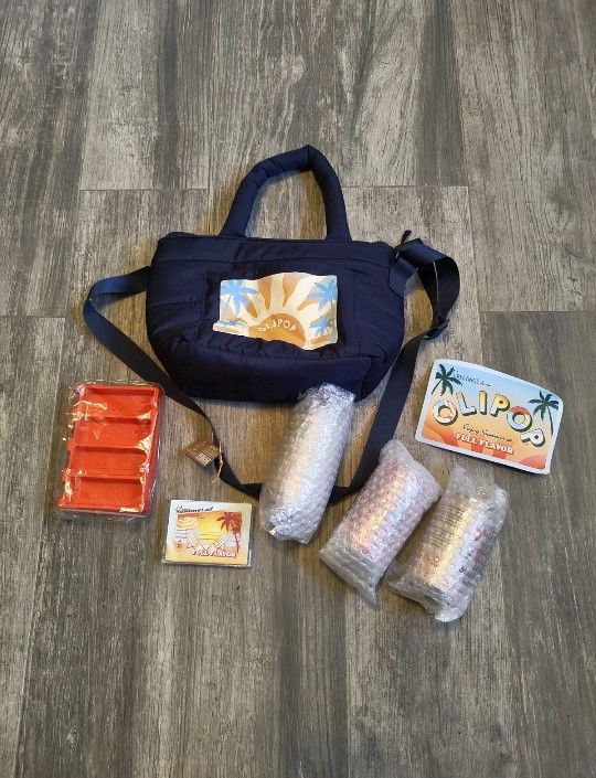 Brand New OLIPOP Summer PR Box 5000 Amazon Black sod Beach Bag Drinks Speaker