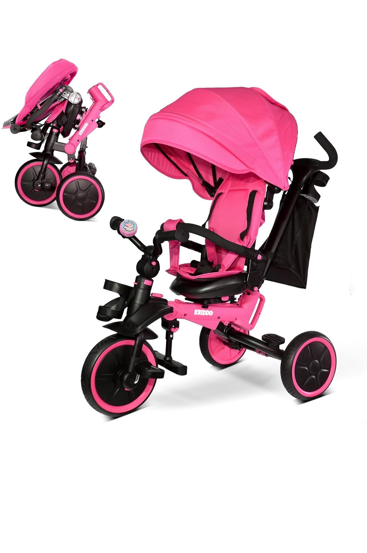 Kriddo 8 In 1 Foldable Tricycle