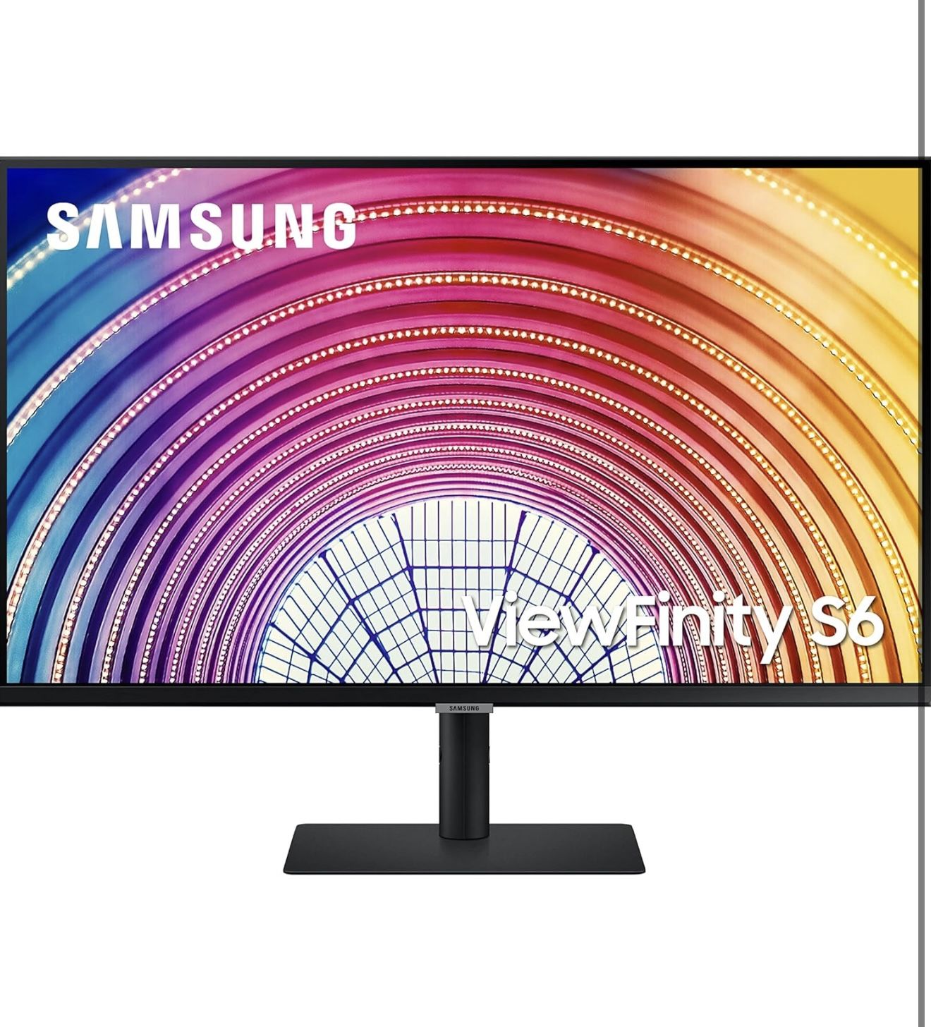 SAMSUNG ViewFinity S60A Series 27-Inch WQHD (2560x1440) Computer Monitor, 75Hz, IPS Panel, HDMI, DisplayPort, HDR10 (1 Billion Colors), Height Adjusta