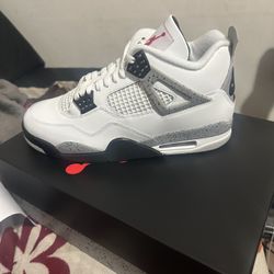 Jordan 4 White Cement Sz 10