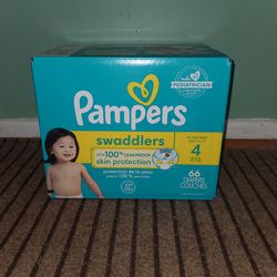 Pampers Swaddlers 66 Diapers Size 4