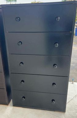 Jumbo 5 Drawer black