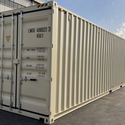 NEW 40HC Beige One Trip Shipping Containers For Sale 