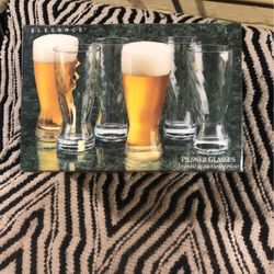 NIB Set Of 6 Pilsner Glasses