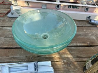 2 Vanity Glass Sinks$25Each