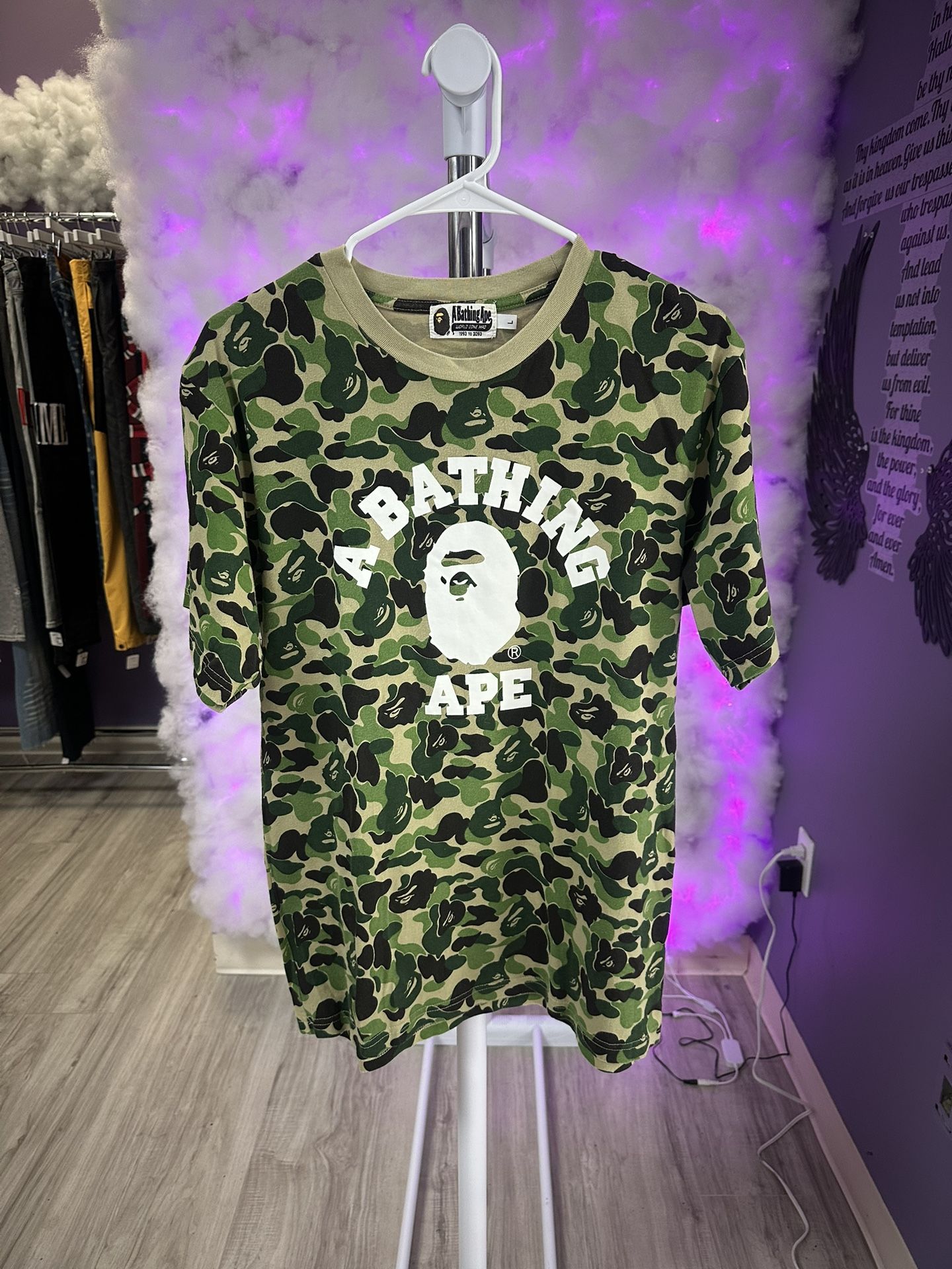 Bape Tee Green Camo