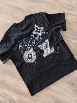 News Black T-Shirt LV Style