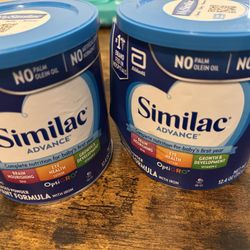  2 Cans of Unopened Similac Advance Baby Formula $25 for Both