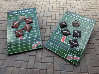 University of Miami Cornhole Set