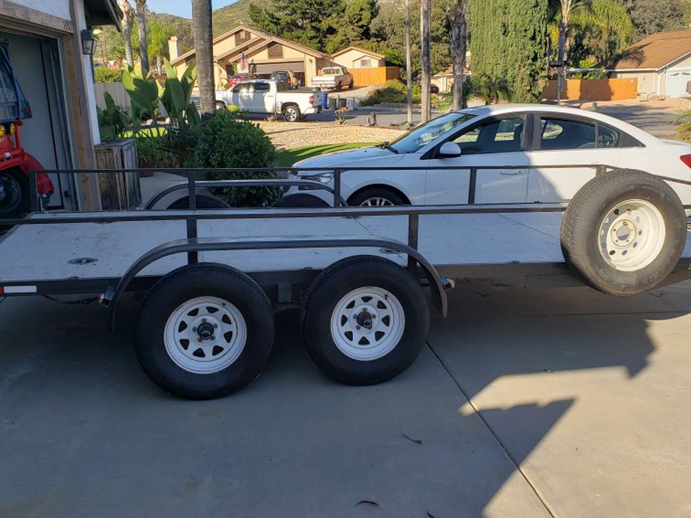 16' x 7' wide 7,000 LB. Trailer, great for your desert toys