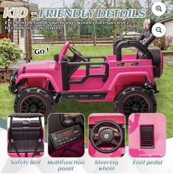 Pink Jeep powerwheel