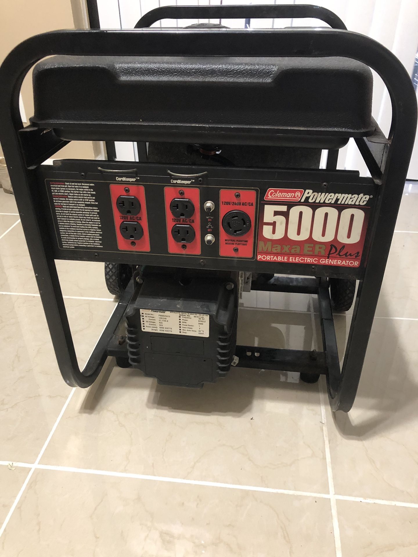 Coleman powermate 5000 MAXA ER PLUS for Sale in Coral Springs, FL OfferUp