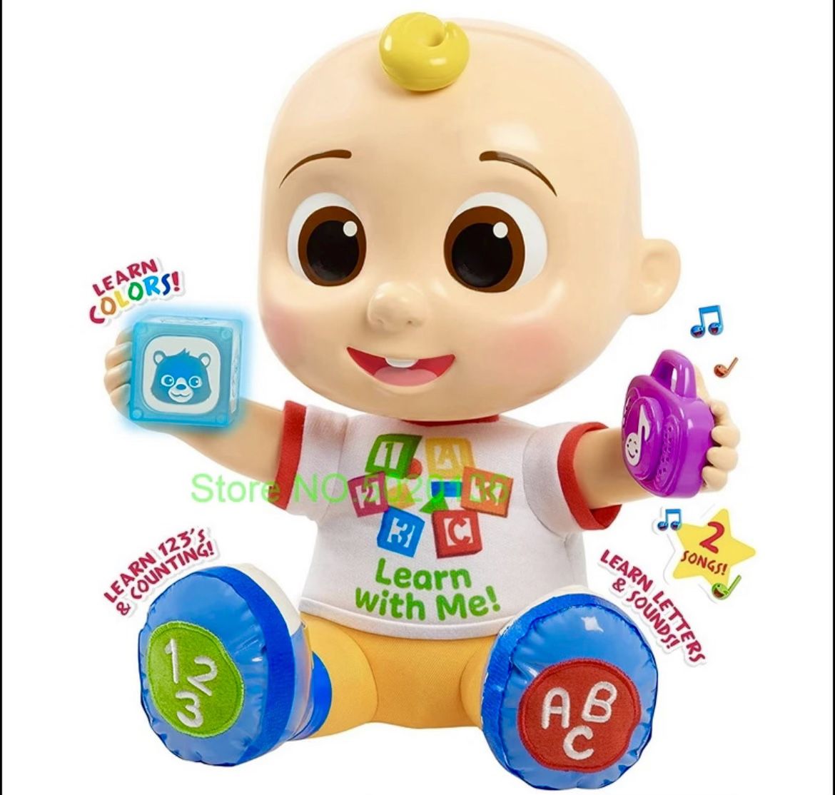 JJ Toy CoComelon Interactive Learning Doll With Lights, Sounds, & Tolks