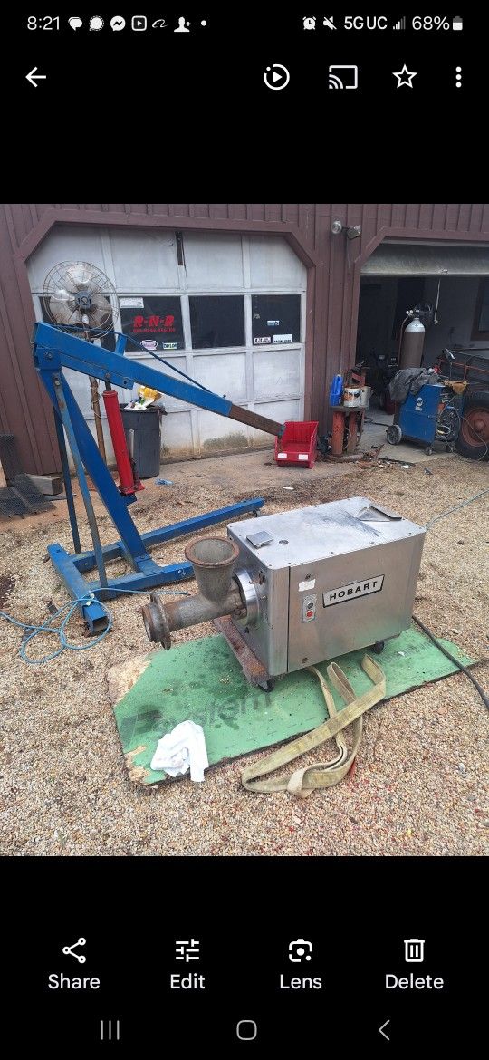 Very Large Hobart Neat Grinder For Sale 3 Phase I Belive It Is Capable of around a hundred and five pounds a minute