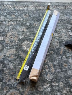 48” black aluminum door sweep