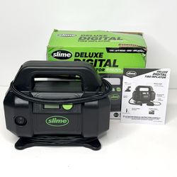 Slime Deluxe Digital Tire Inflator Air Compressor 12V Car Bike Pump