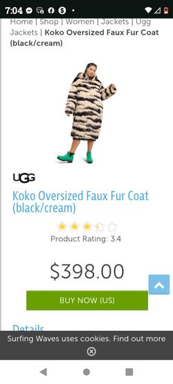 Ugg Koko oversized faux fur coat