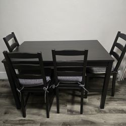 Small dining table 4 chairs