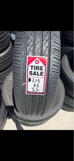 215-65-16 Bridgestone Turanza Full used tire Set $180 Free Mounting and Balancing