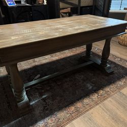 Pottery Barn Weather Oak Desk